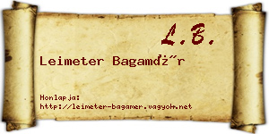 Leimeter Bagamér névjegykártya